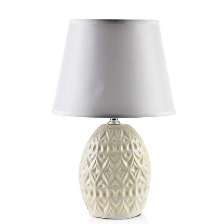 Лампа керамическая настольная Leti 32 см Beige (36059)