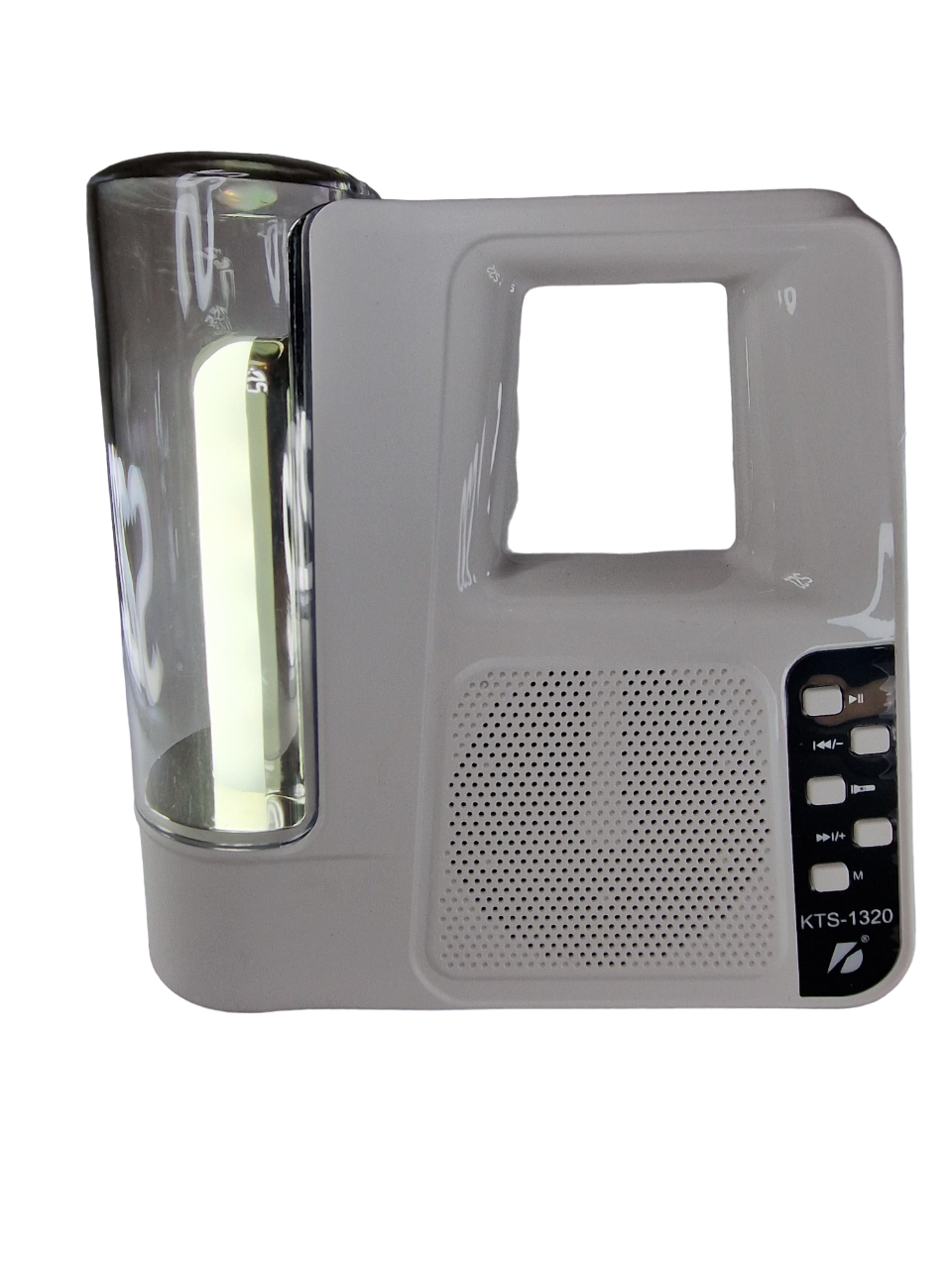Фонарь ручной KTS-1320 с портативным беспроводным радио и Мр3 Белый
