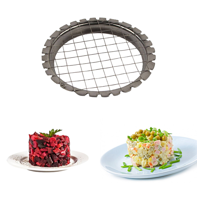 Яйцерезка-салаторизка универсальная металлическая Ø 8,5 см (2246882298)