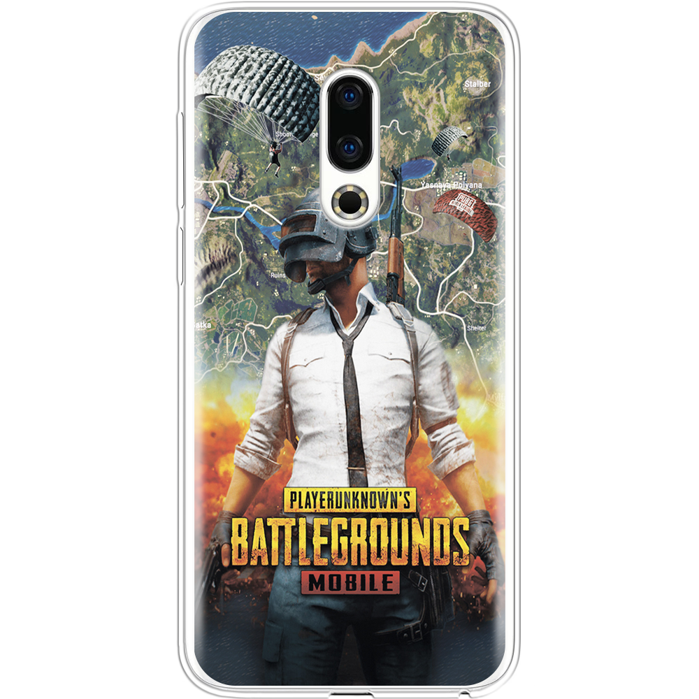 Чехол BoxFace Meizu 16 TH PUBG Mobile Прозрачный силикон (35817-up2309-35817)