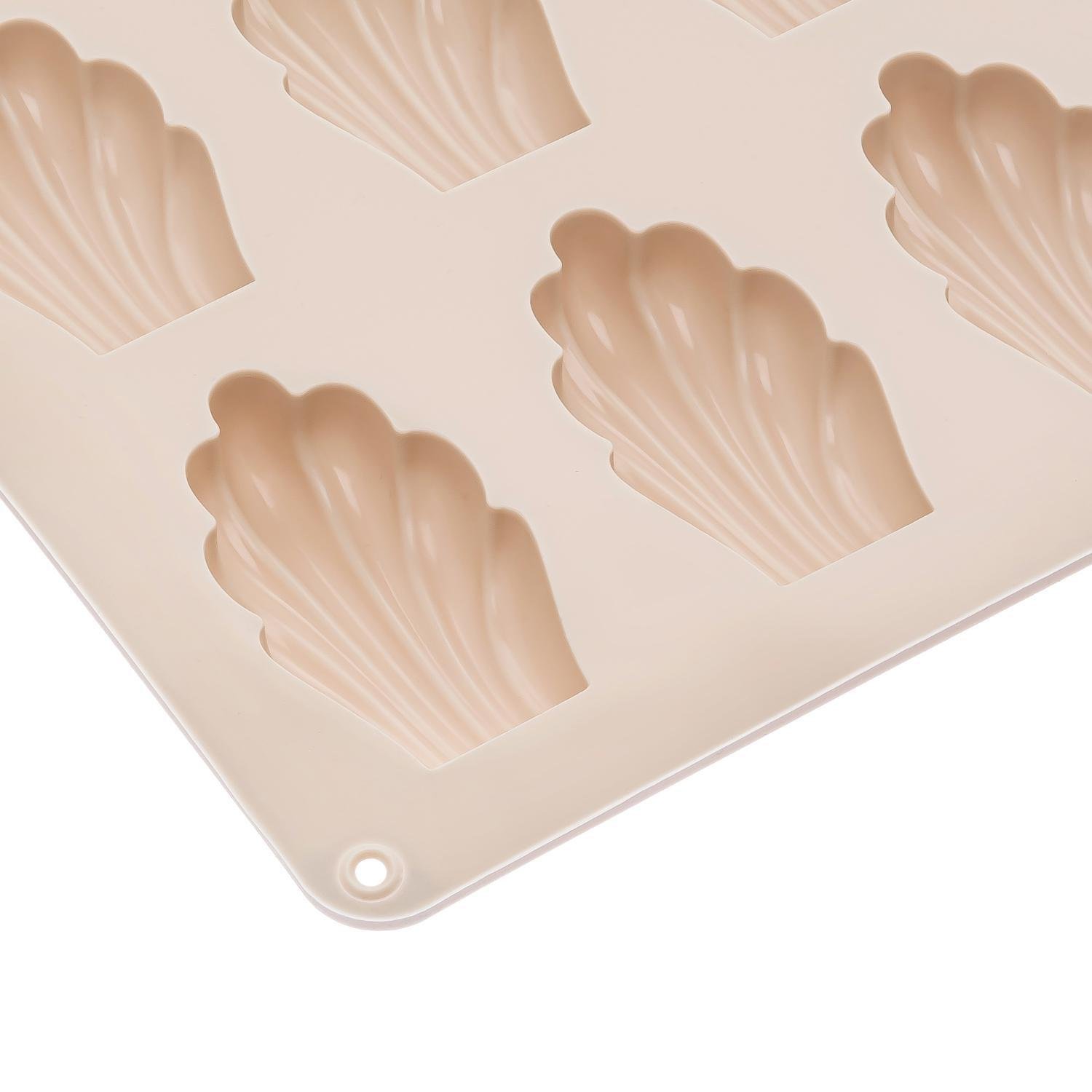 Форма для випічки печива Мадлен C380 силіконова на 18 мушель 32х24х1,4 см Бежевий (26256349) - фото 3 Форма для випічки печива Мадлен C380 силіконова на 18 мушель 32х24х1,4 см Бежевий (26256349) - фото 3