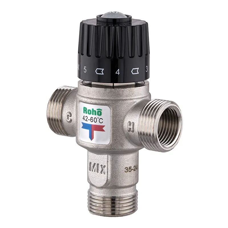 Клапан змішувальний Roho R1208-075 3/4" ЗР термостатичний 42-60°C (RO1023)
