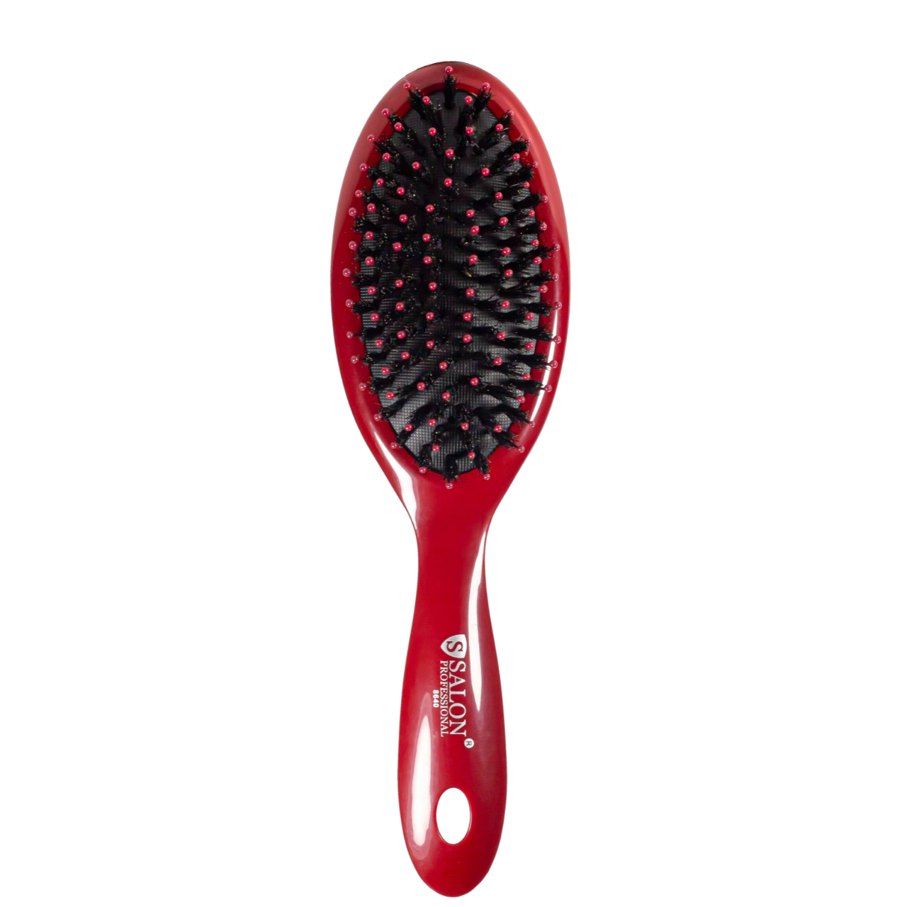 Щетка для волос массажная Salon Professional 8640 овальная Бордовый