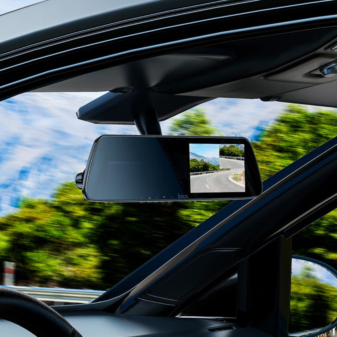 Видеорегистратор зеркало Hoco DV4 FULL HD 1080p на две камеры (30111728) - фото 8