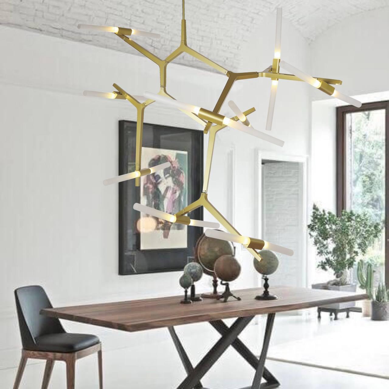 Люстра современная на 18 ламп Bulb Золотой (56-LPR189-18 GD) - фото 3 Люстра современная на 18 ламп Bulb Золотой (56-LPR189-18 GD) - фото 3