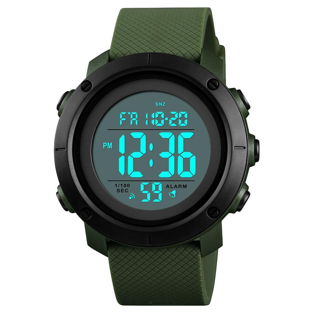 Годинник Skmei чоловічий наручний 1426AGWT watch Army ABS Green/White (12286) - фото 2