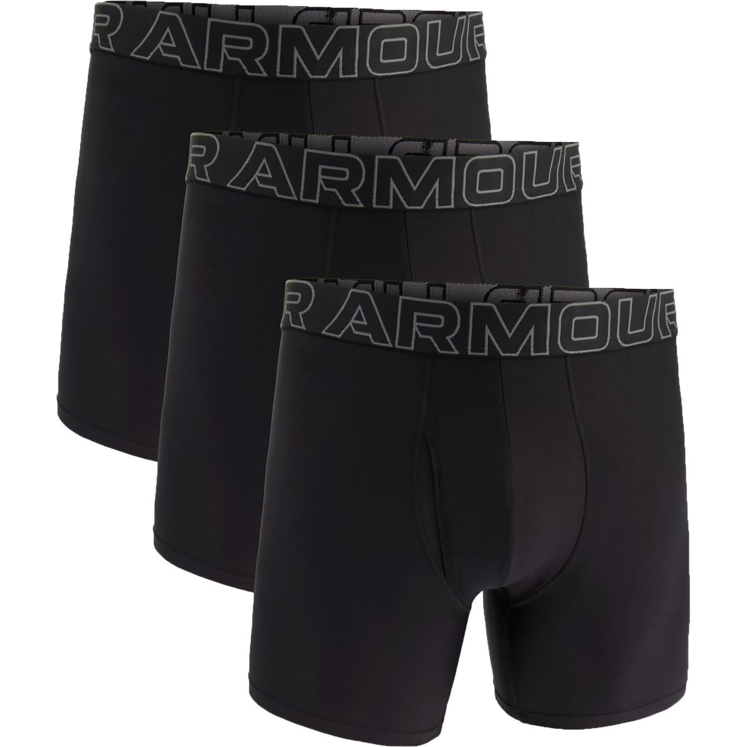 Трусы боксерки Under Armour PERFORMANCE TECH 6IN 3-PACK BOXERJOCK 1383878-001 3 шт. XL Черный (56046-53)
