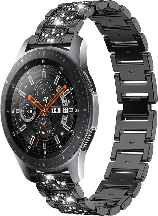 Браслет металевий Glam для Galaxy Watch 42 мм Black (32788-2B)