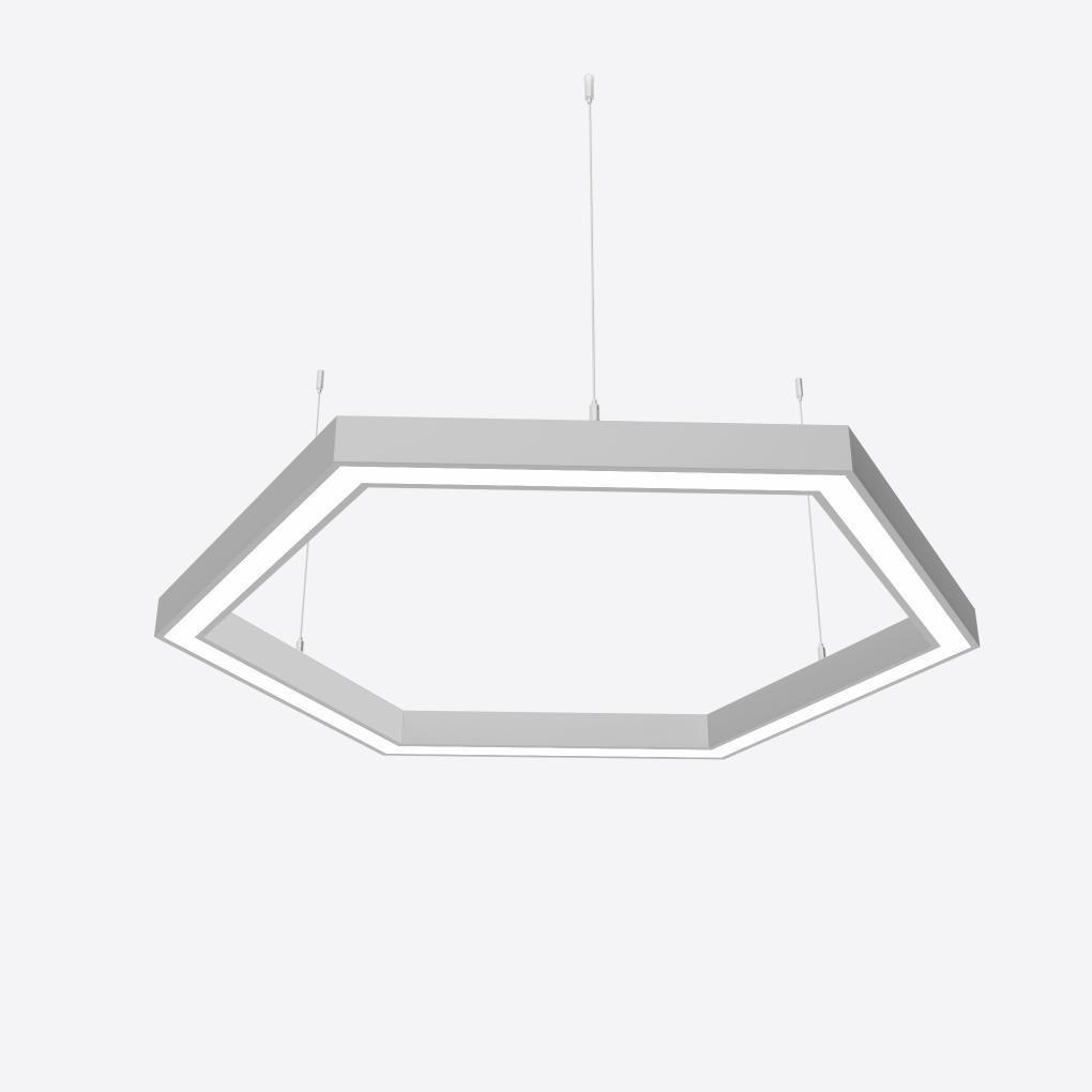 Светильник светодиодный управляемый X-LED 120 Вт шестиугольник 860x745x43 мм (LSNH-120d) - фото 1 Светильник светодиодный управляемый X-LED 120 Вт шестиугольник 860x745x43 мм (LSNH-120d) - фото 1