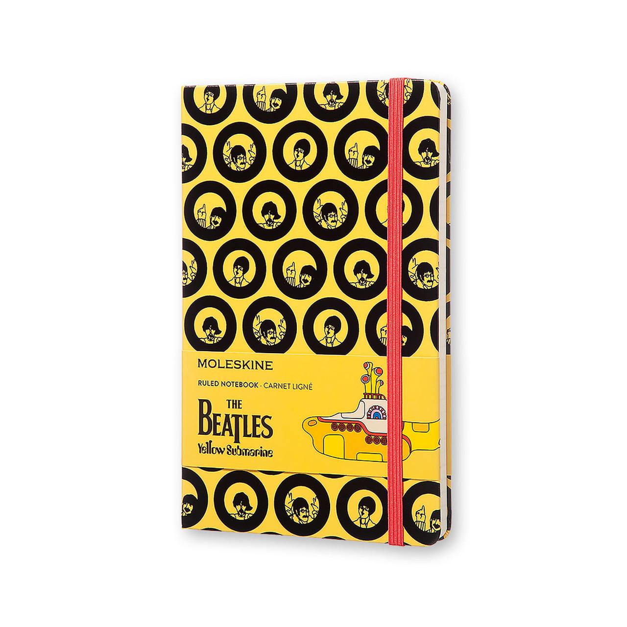Блокнот Moleskine Limited The Beatles средний 240 страниц в линейку 13х21 см Желтый