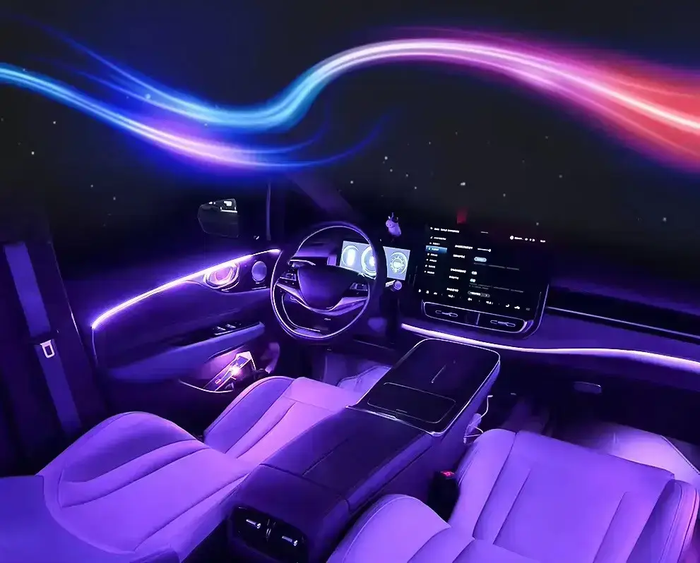 Подсветка автомобильная контурная DYNAMIC Ambient Light в салон авто 18в1 (00340) - фото 2