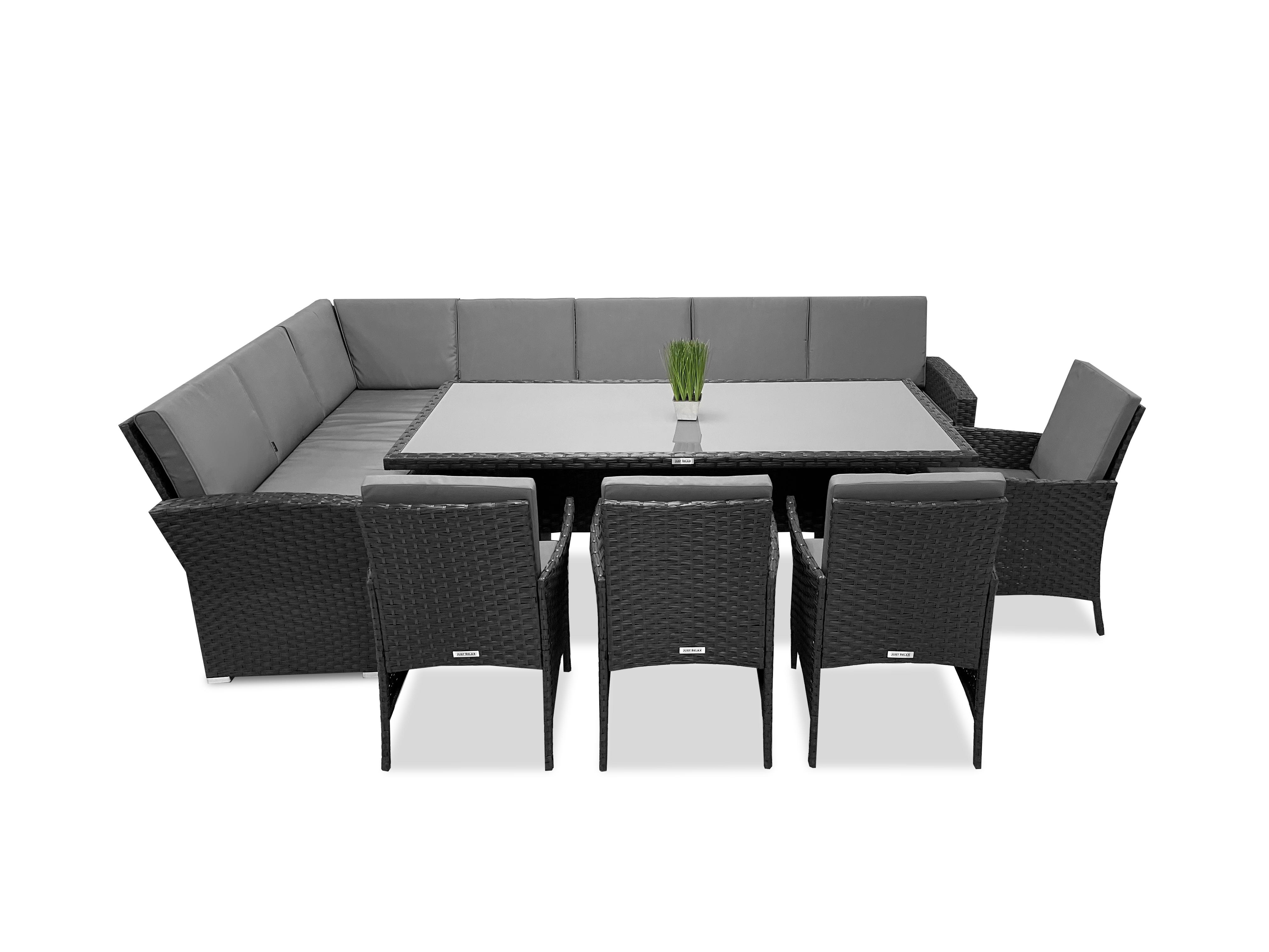 Набор садовой мебели Just Relax MILANO LONG левый угол 804 L Graphite