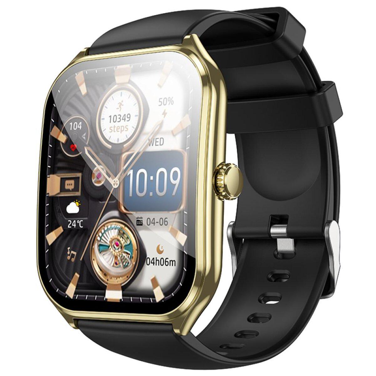 Смарт-часы Hoco Y28 AMOLED Smart sport watch call version 1,96" BT5.2 200 mAh Gold (6942007648493)