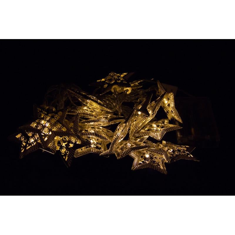 Гірлянда нитка зірки 4 м 20LED 3AA батарейки теплий білий IP20 (652440)