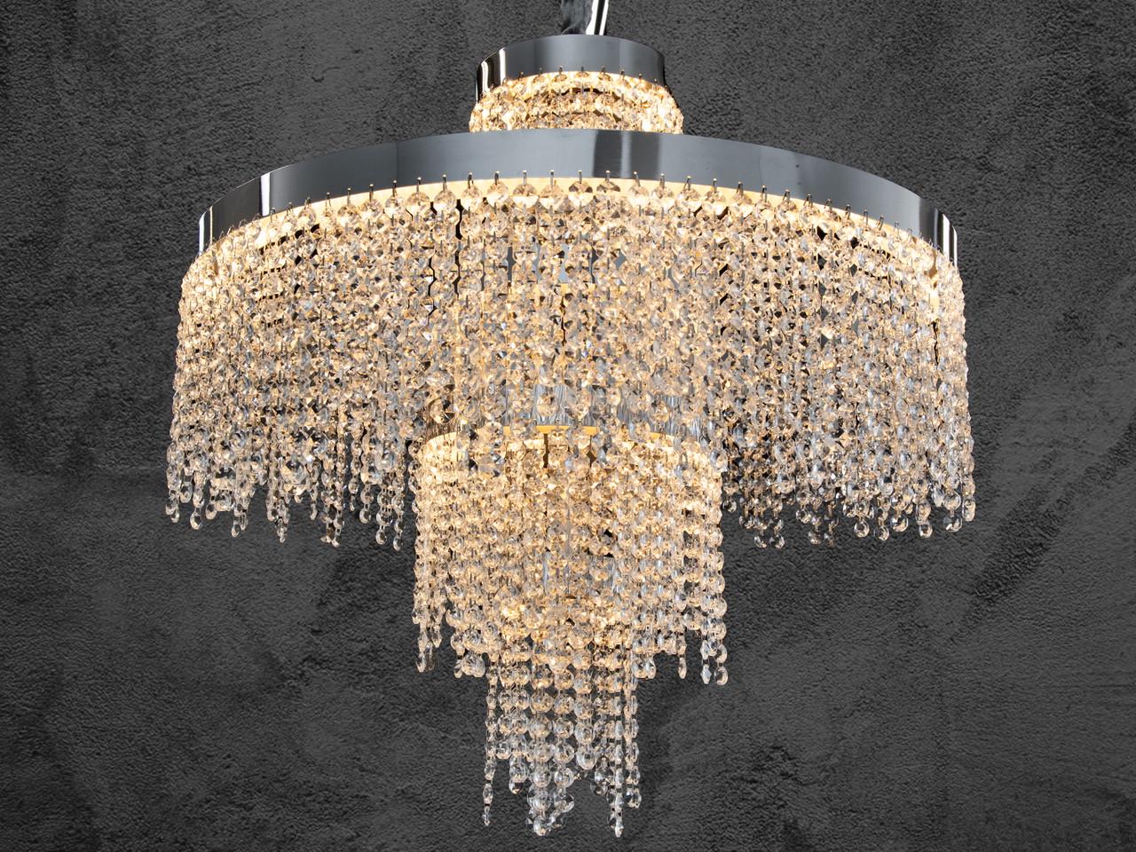 Люстра хрустальная для гостиной Diasha 376-600CH 125 Вт Хром (2816779397)