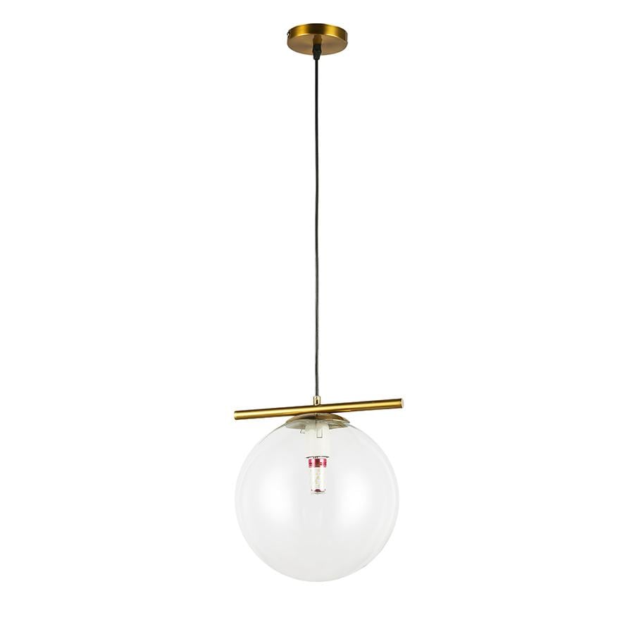 Світильник підвісний куля Levistella 7841023-1 250mm GAB/CL плафон прозорий Бронза