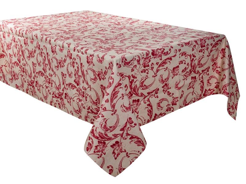 Скатерть водоотталкивающая Lefard Ornamental 140x180 см Бордовый (715-433)