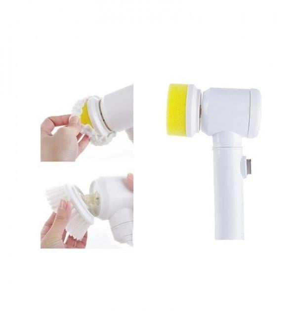 Щітка Magic Brush універсальна електрична 5в1 для чищення з USB - фото 4