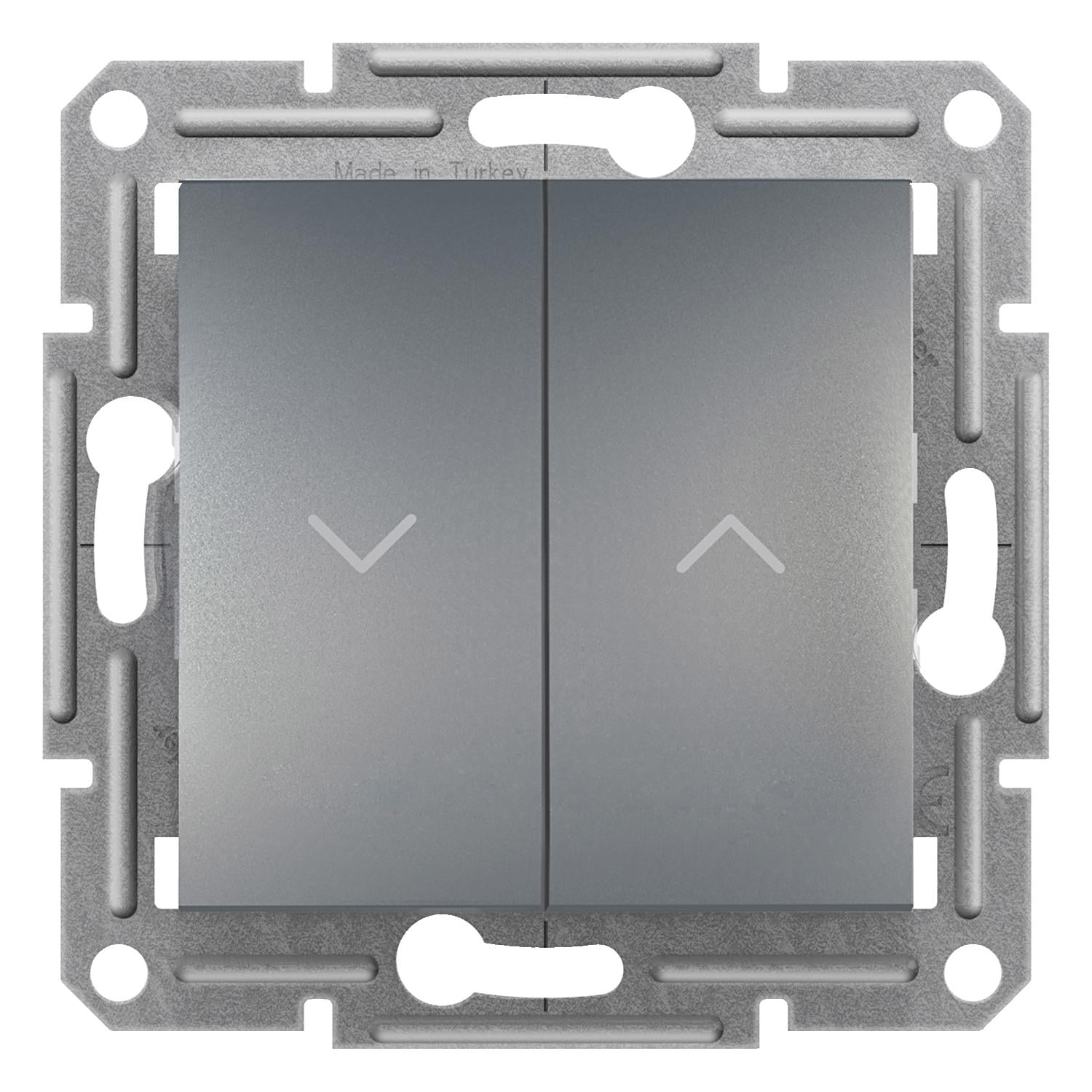 Выключатель для жалюзи Schneider Electric Asfora Стальной (EPH1300162)