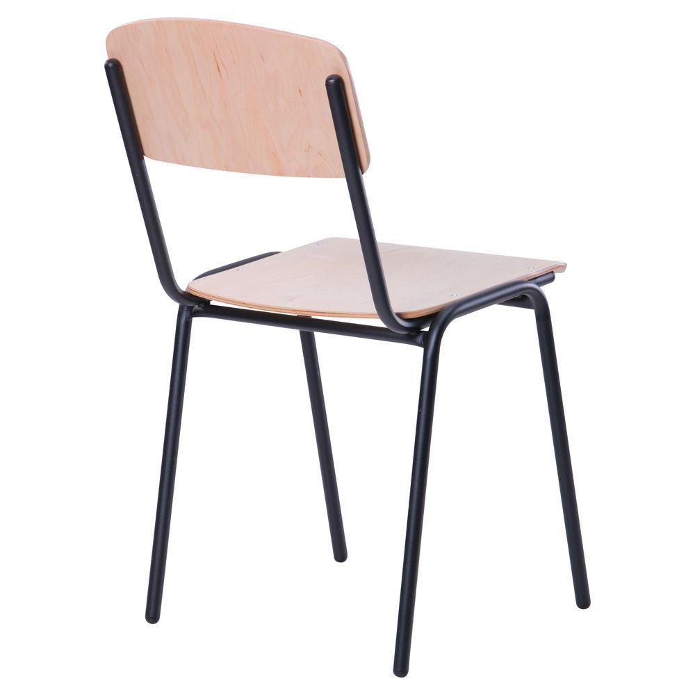 Стілець AMF учнівський №6 Чорний лак/Бук (110043) - фото 2 Стілець AMF учнівський №6 Чорний лак/Бук (110043) - фото 2