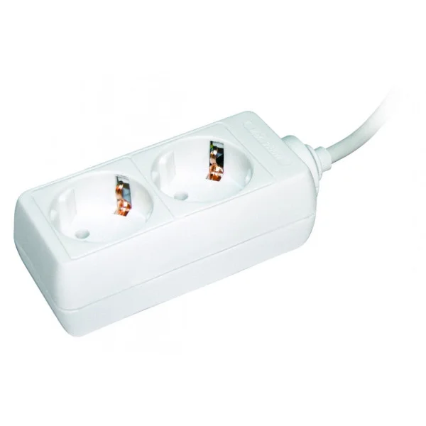 Подовжувач UEC П02 Standart 3 м 2 гнізда 2P+PE 16А (WYP10-16-02-03-G-N-U)