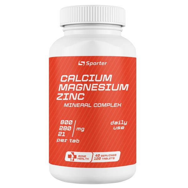 Мультиминералы для спорта Sporter Cal mag zinc MAX 120 Tabs