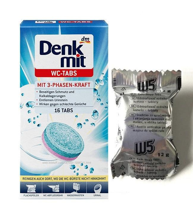 Таблетки для чистки унитазов Denkmit WC-Tabs 16 шт.