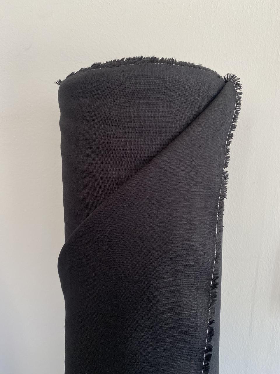 Ткань LINEN PLUS 56% льна и 44% хлопка 143 см 948/147 Черный - фото 5 Ткань LINEN PLUS 56% льна и 44% хлопка 143 см 948/147 Черный - фото 5