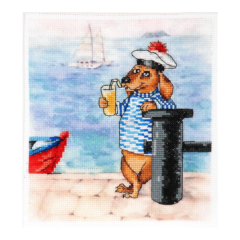 Набор для вышивания крестиком Alisena 5025 Морячок (19570)