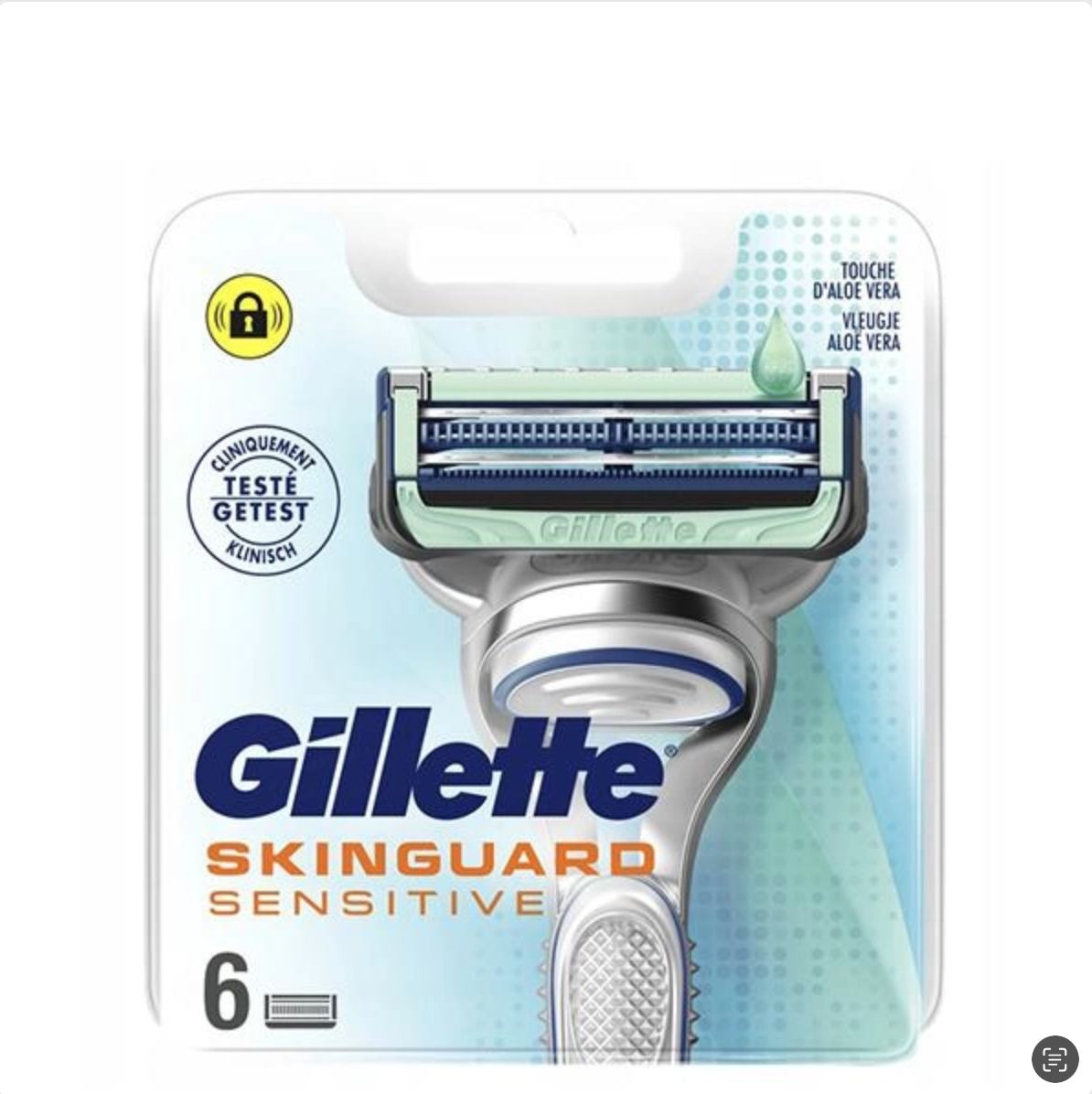 Картриджи для бритья сменные мужские Gillette Skinguard Sensitive Aloe Vera 6 шт. (12738489)