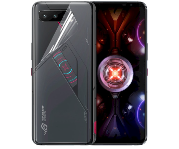 Противоударная гидрогелевая пленка Hydrogel Film для Asus ROG Phone 5s Pro на заднюю панель, Transparent