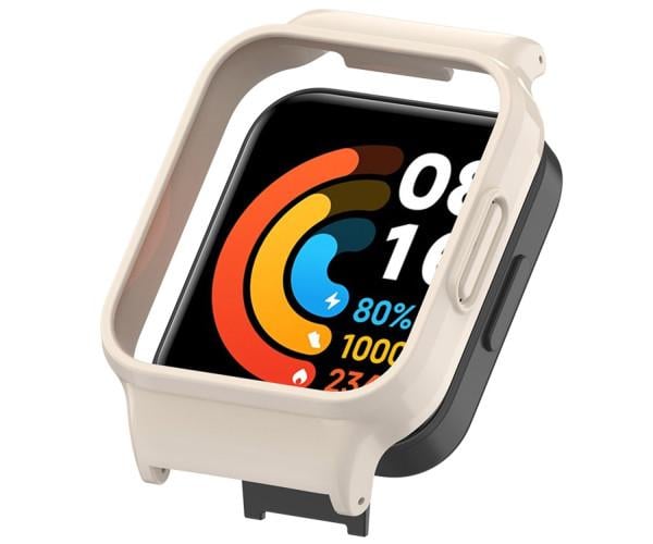 Чехол-переходник защитный TPU для Xiaomi Redmi Watch 3 универсальный ремешок шириной 20 мм Кремовый