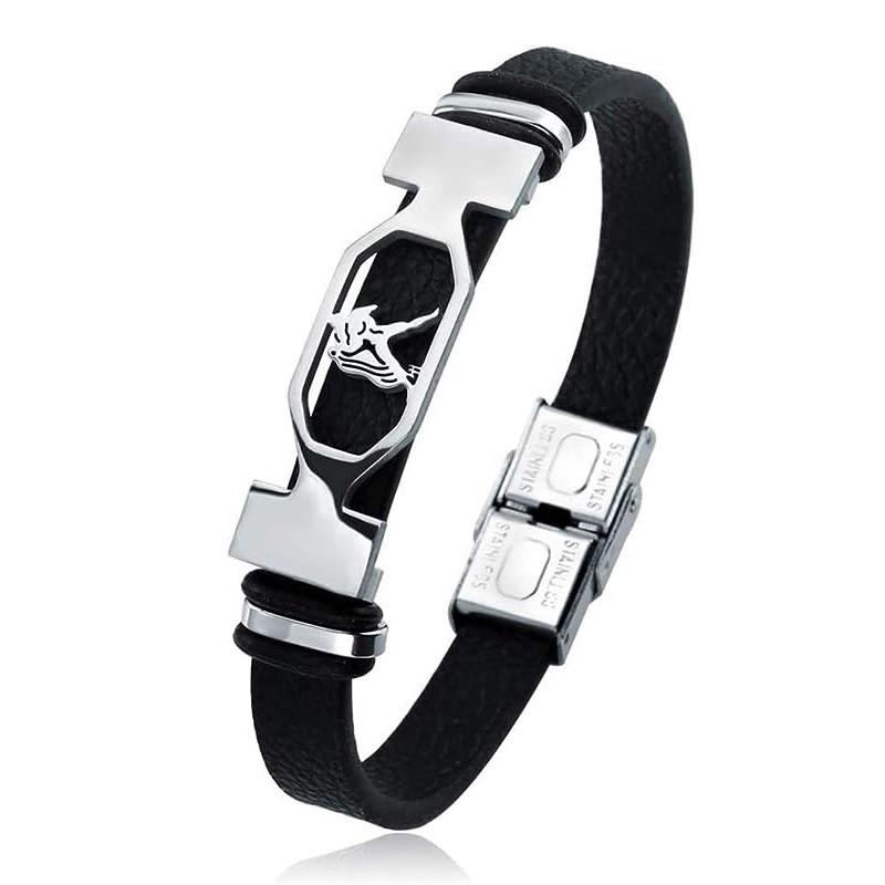 Браслет кожаный Знак зодиака Водолей (1579436581)