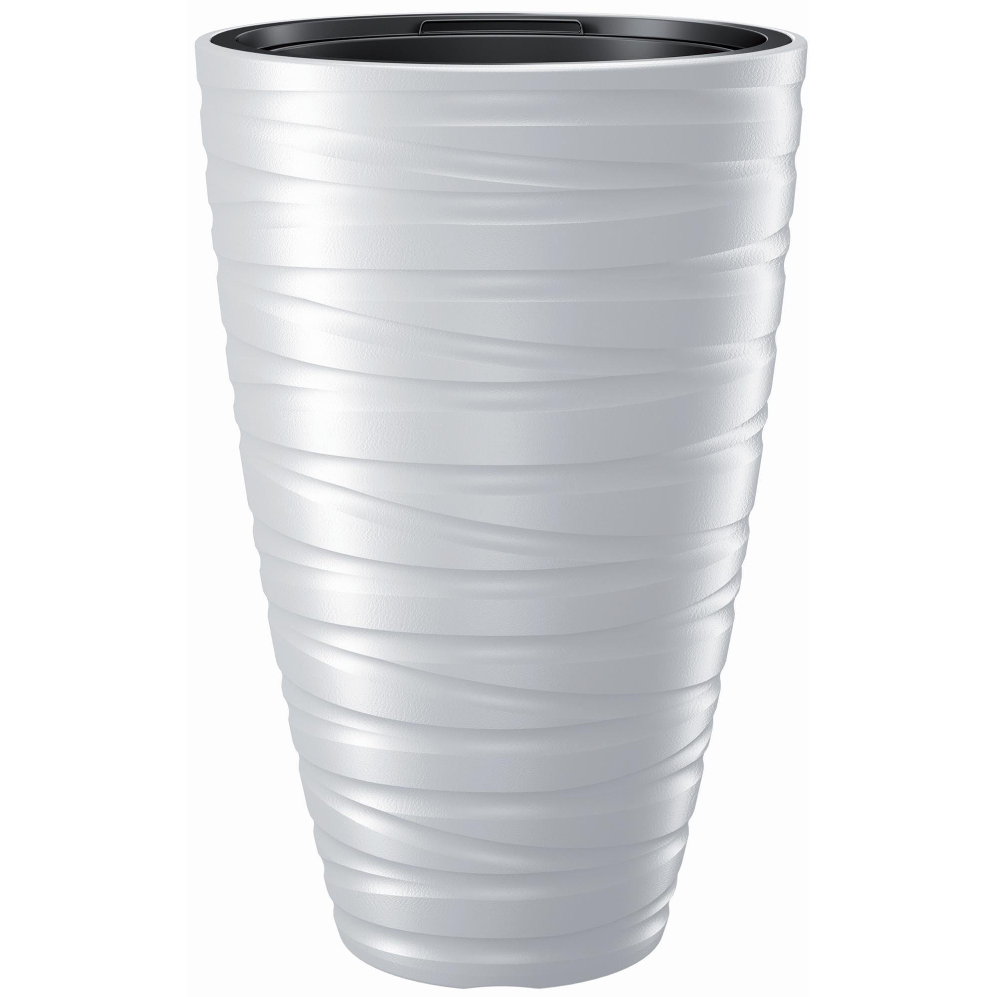 Горшок для цветов Prosperplast MAZE круглый с вкладышем 38х58 см Белый (88864-449)