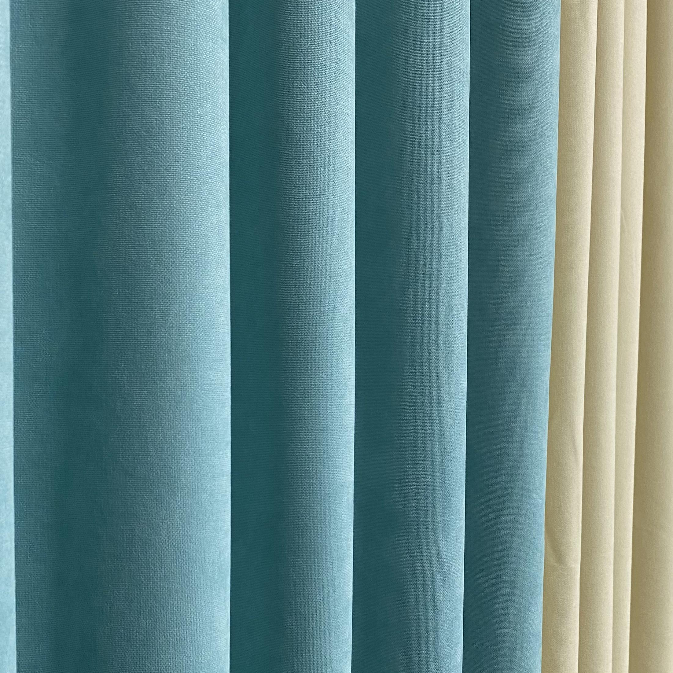 Шторы TG Home Дуэт №450 микровелюр 1,50х2,70 м Мятно-кремовый (450-250/208) - фото 3