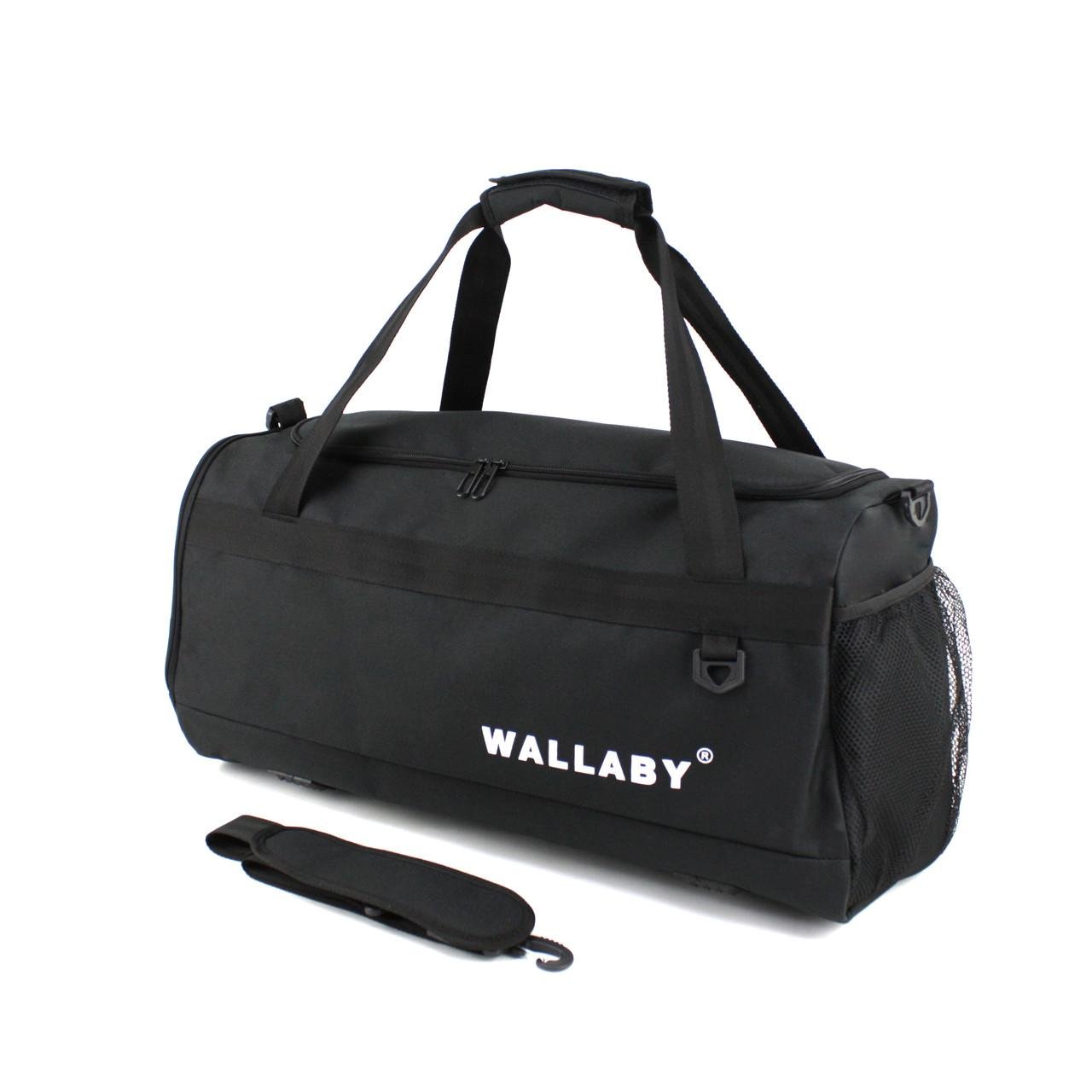 Сумка спортивная Wallaby с карманом для обуви Черный (3060) - фото 2 Сумка спортивная Wallaby с карманом для обуви Черный (3060) - фото 2
