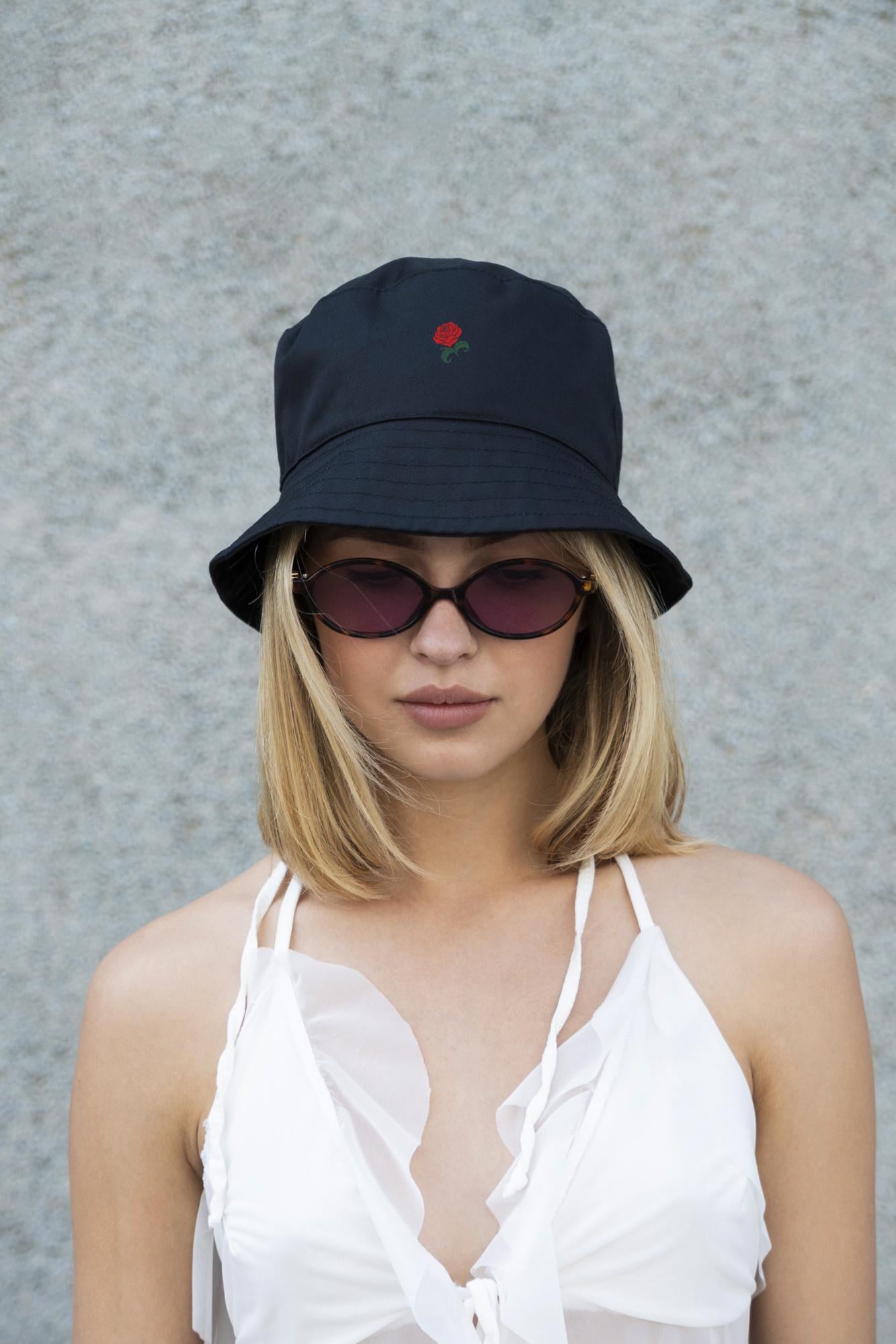 Панамка Without с принтом Rose унисекс L Black (L8049878)