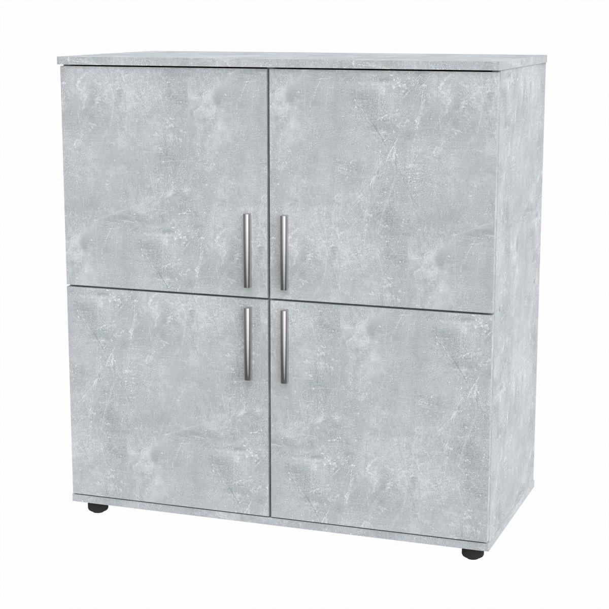 Комод Компаніт 4Д 92,4х44,8х98,6 см Бетон (16979)