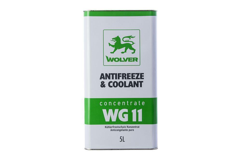 Антифриз концентрат Wolver COOLANT CONCENRATE G11 5 кг Зеленый