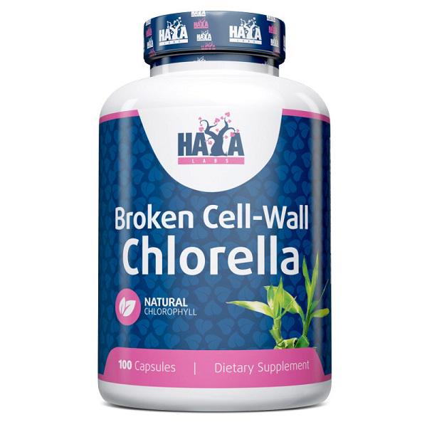 Хлорелла Haya Labs Broken Cell Wall Chlorella 100 caps