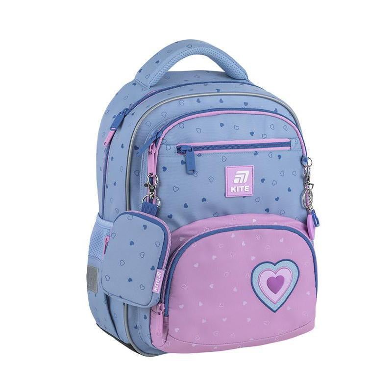 Рюкзак школьный KITE Education Lovely 39х28, 5х13, 5 см 13,5 л Бирюзовый (K25-773M-1)