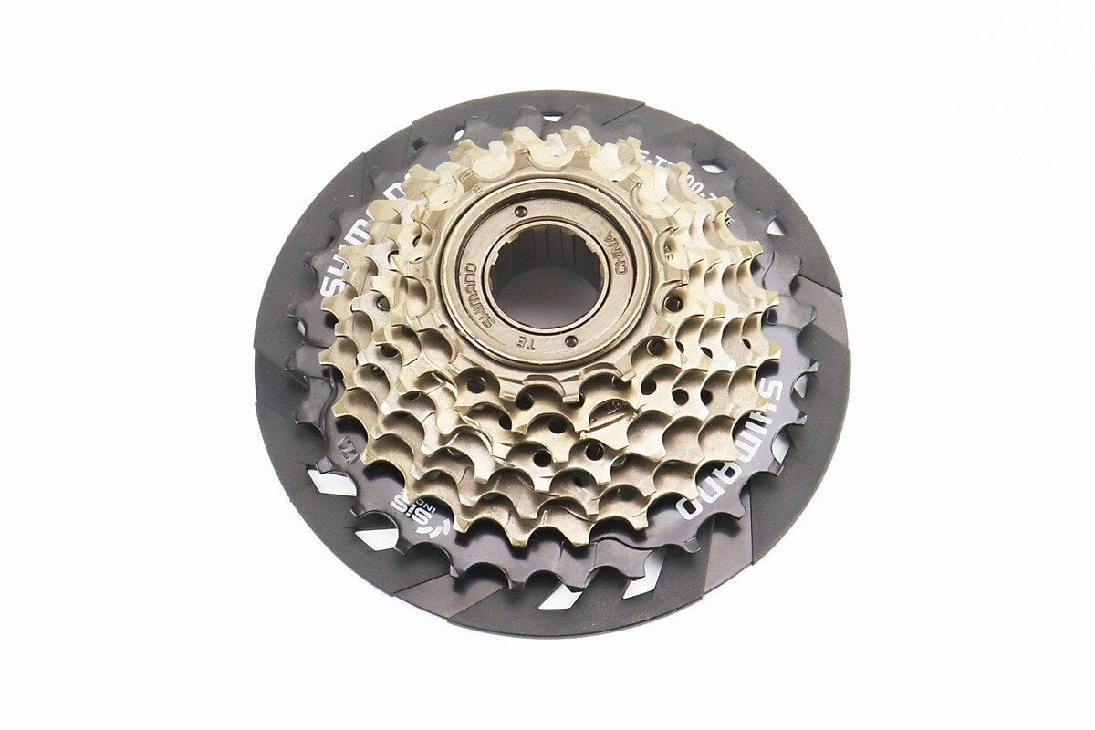 Вольнобег Shimano для велосипеда 7 скоростей 14/16/18/20/22/24/28 зубьев Черный /Коричневый (10005239)