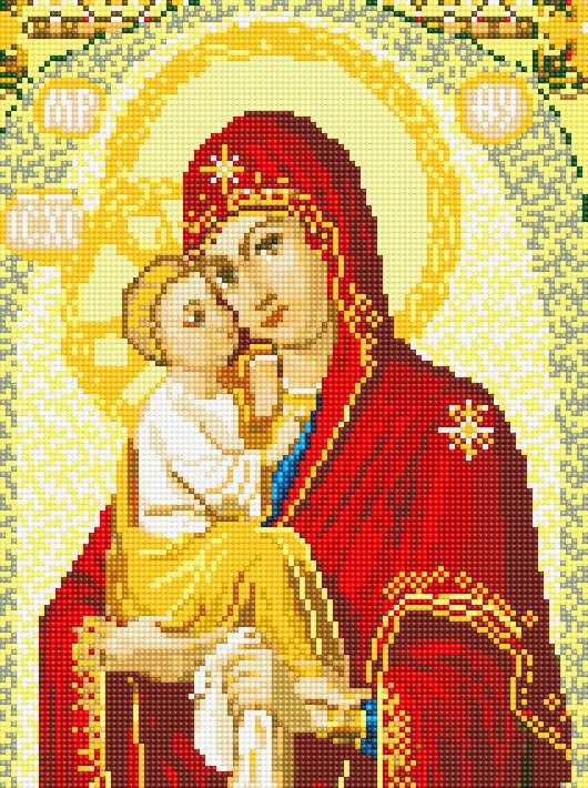 Алмазная мозаика Rainbow Art Мадонна с младенцем 30x40 см (EJ1215)