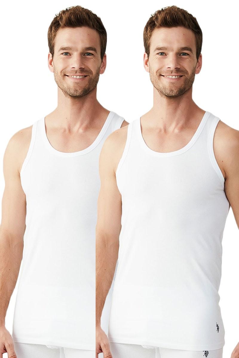 Майка мужская US Polo ASSN 2 шт. р. 48/M Белый (67896)