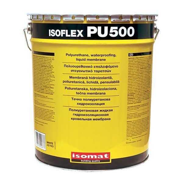 Гидроизоляция полиуретановая Isoflex PU 500 25 кг Серый (И-500-25С)