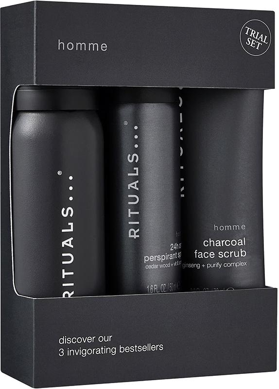 Набор 3в1 RITUALS The Ritual OF HOMME скраб/пенка для душа/спрей-антиперспирант (51124)