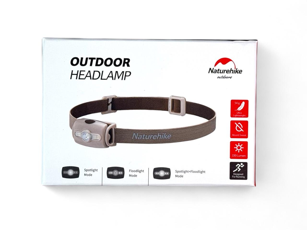 Туристический налобный фонарь Naturehike NH18T005-F Grey - фото 5 Туристический налобный фонарь Naturehike NH18T005-F Grey - фото 5