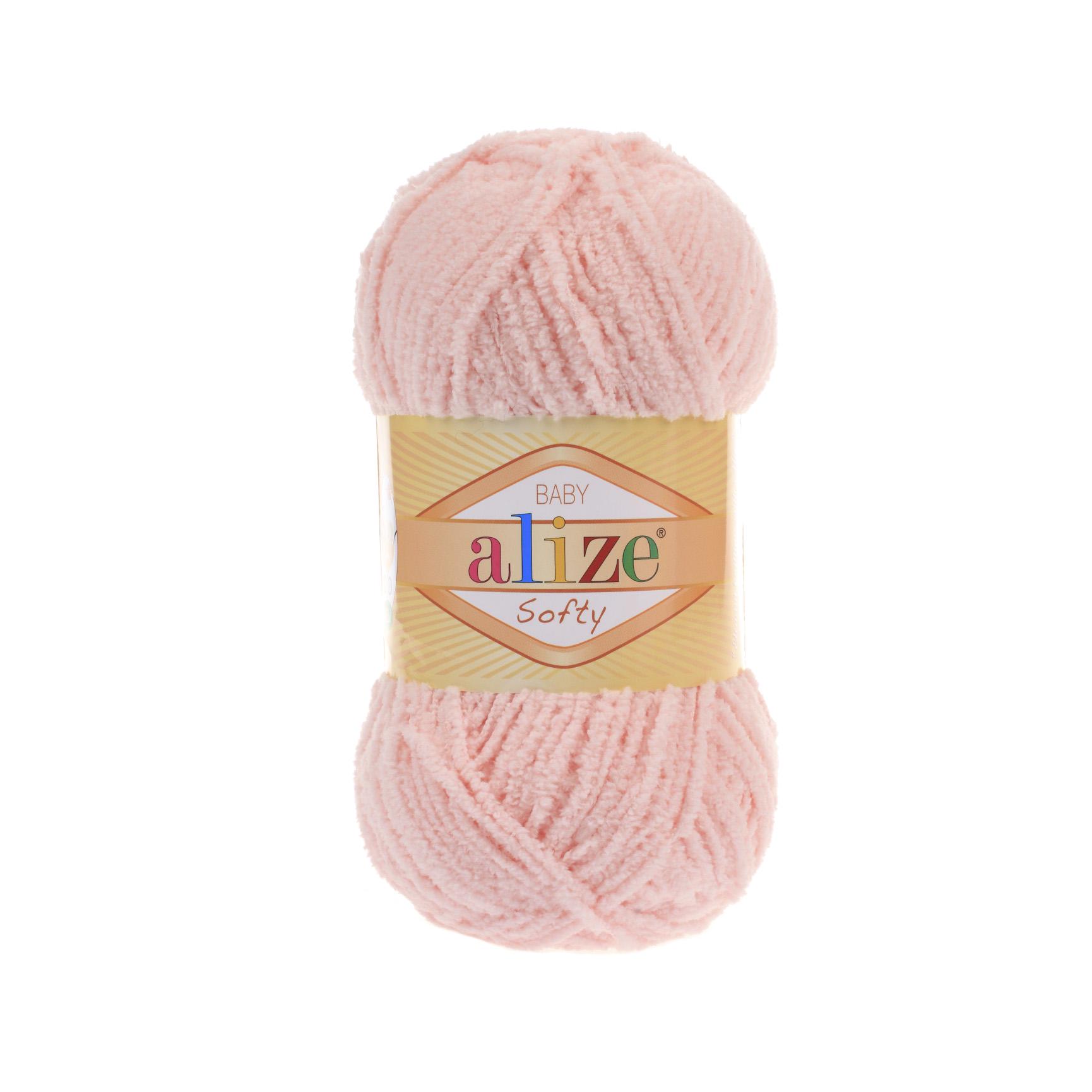 Пряжа Alize Softy 340 пудра (2619)