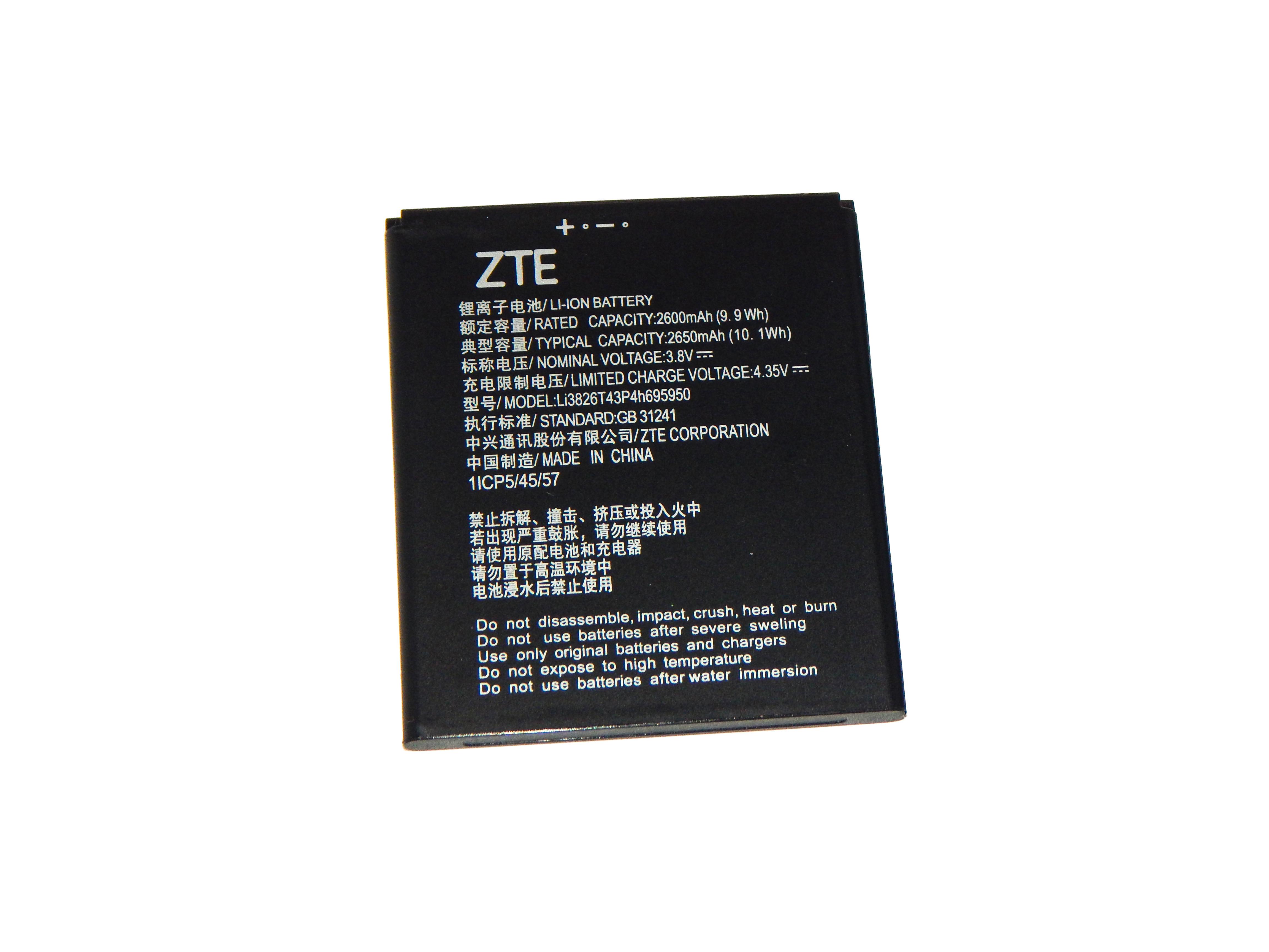 Акумулятор для ZTE Blade A3 2020 Blade A5 2019/L210 LI3826T43P4H695950 2600 mAh 3,8V (000003064) Акумулятор для ZTE Blade A3 2020 Blade A5 2019/L210 LI3826T43P4H695950 2600 mAh 3,8V (000003064)