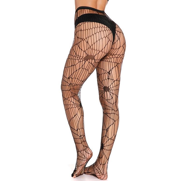 Колготки для женщин с паутиной в сеточку One size Черный (К9802) - фото 10 Колготки для женщин с паутиной в сеточку One size Черный (К9802) - фото 10